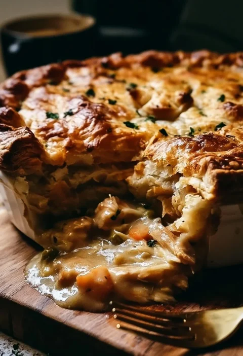 Delizioso Tortino di Pollo, un classico comfort food italiano.