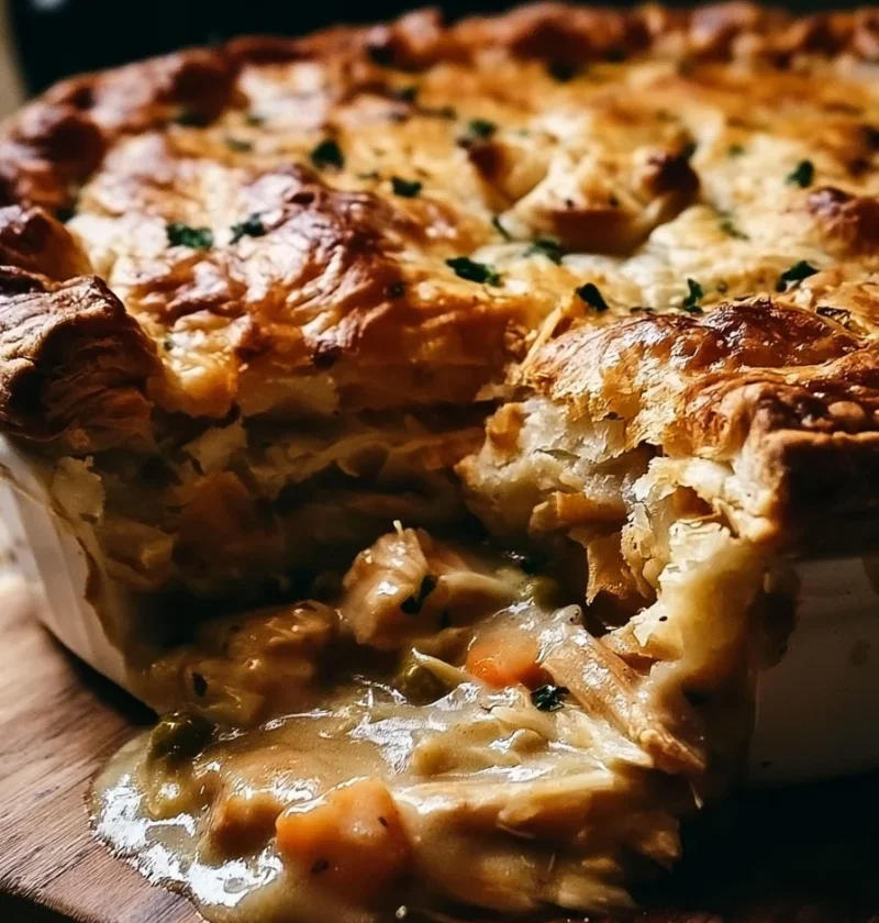 Delizioso Tortino di Pollo, un classico comfort food italiano.