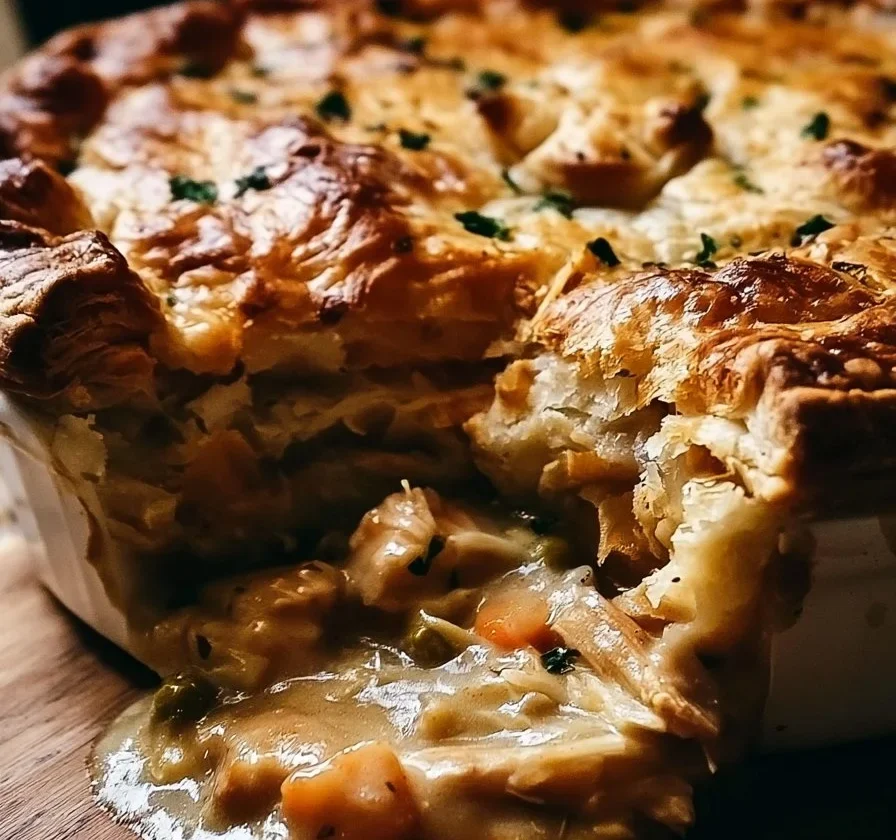 Delizioso Tortino di Pollo, un classico comfort food italiano.