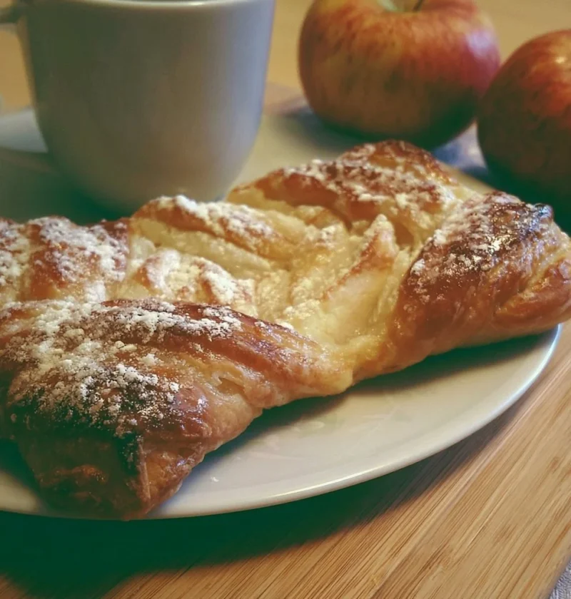 Fette di Pasta Sfoglia farcite con mele per una colazione deliziosa