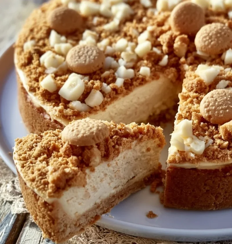 Crostata amaretti con crema al mascarpone decorata con mandorle