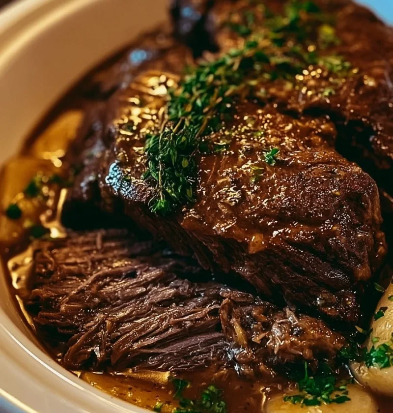 Ricetta di Arrosto Mississippi cucinato lentamente per un sapore ricco.