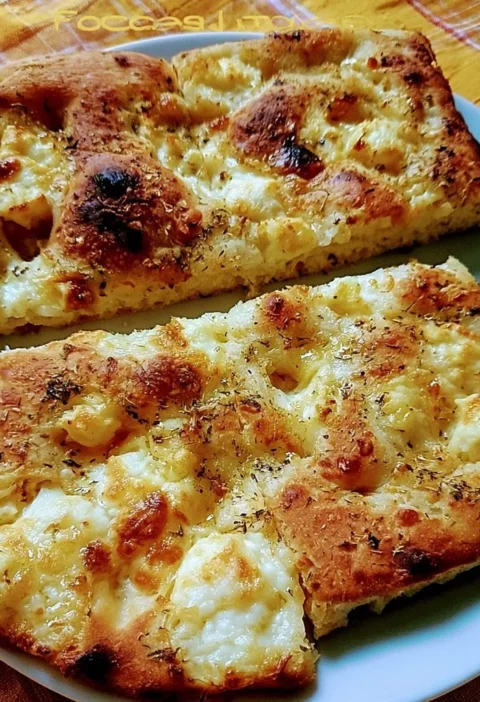Focaccia al Formaggio fresca e soffice, un delizioso piatto ligure