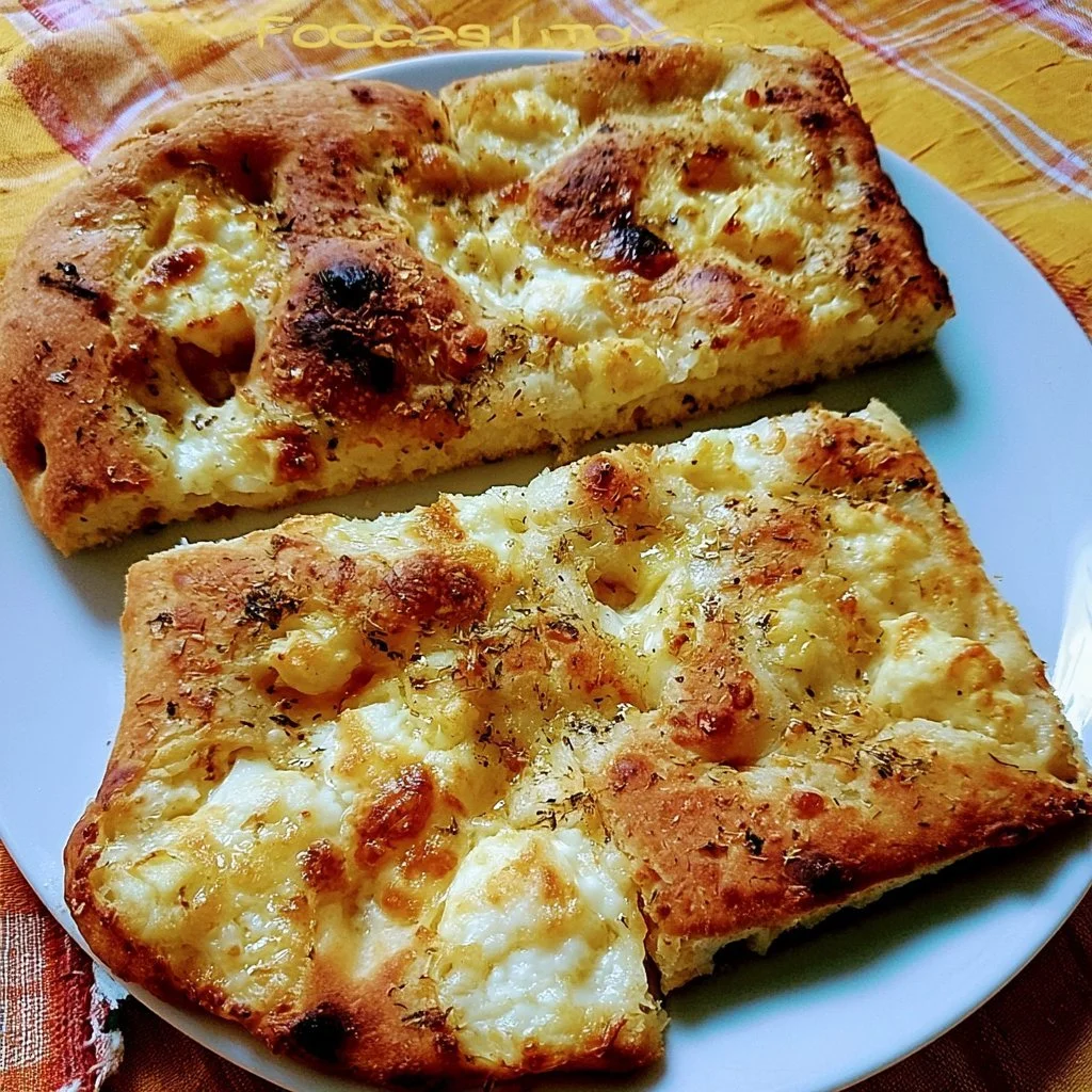 Focaccia al Formaggio fresca e soffice, un delizioso piatto ligure