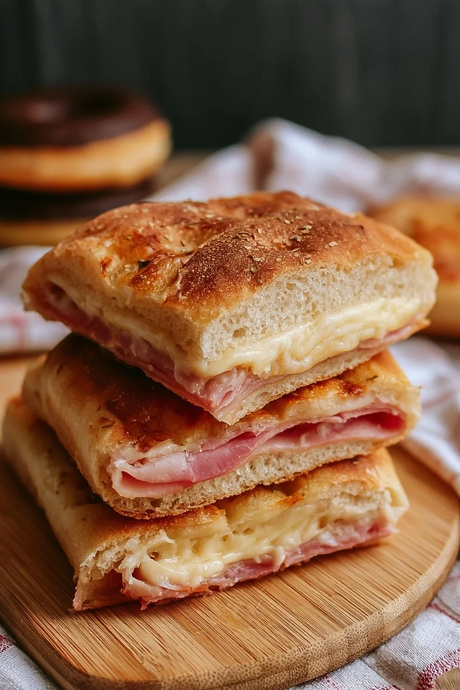 Focaccia Ripiena con Prosciutto Cotto Ricetta | Ricetta | Pane Integrale Fatto in Casa, Condimenti per Pizza, Ciambelle al Cioccolato