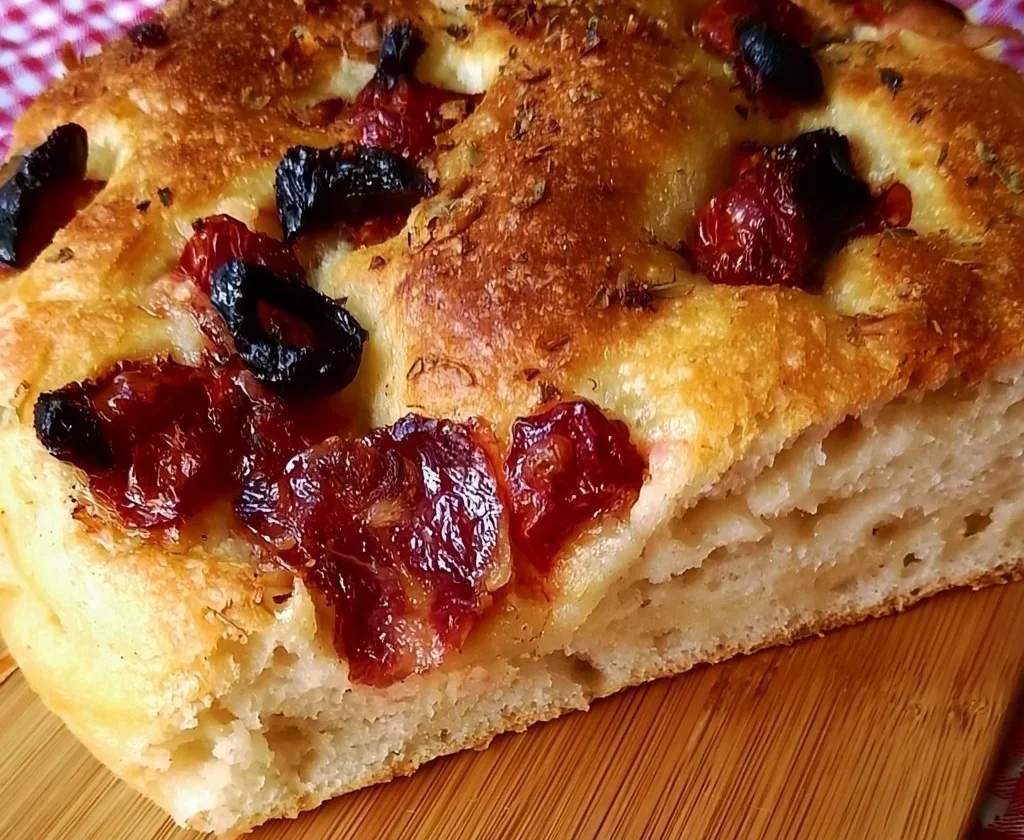 Focaccia Ripiena Salentina con ingredienti freschi e gustosi