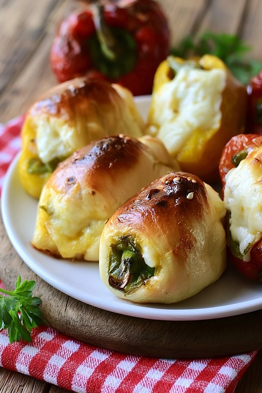 Involtini di peperoni freddi al formaggio