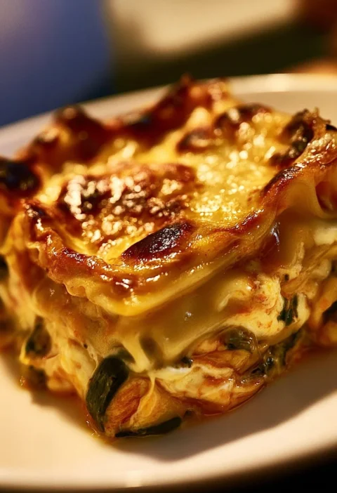 Lasagna di verdure con melanzane, zucchine e pomodoro fresco