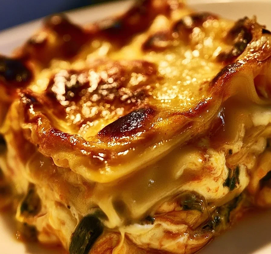 Lasagna di verdure con melanzane, zucchine e pomodoro fresco