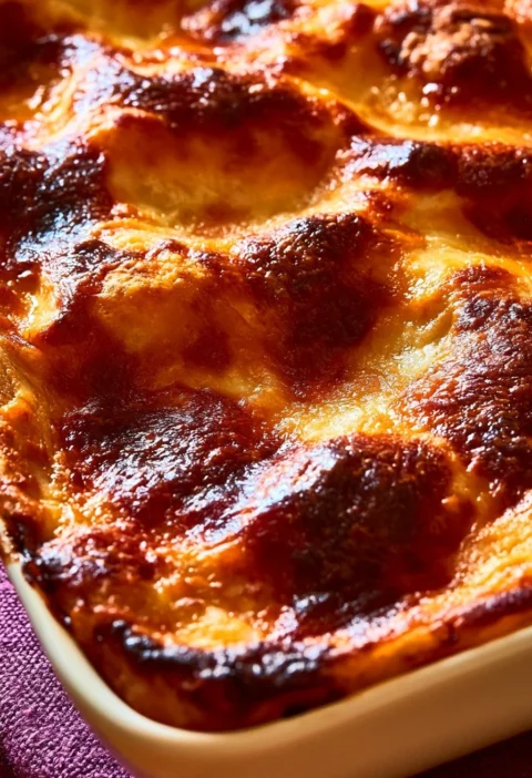 Melanzane alla Parmigiana, un piatto tradizionale italiano di melanzane e formaggio.