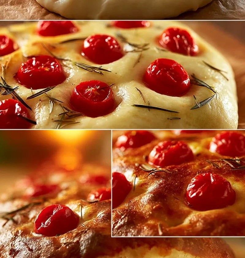 Mini Focaccia Senza Impasto da servire come stuzzichino