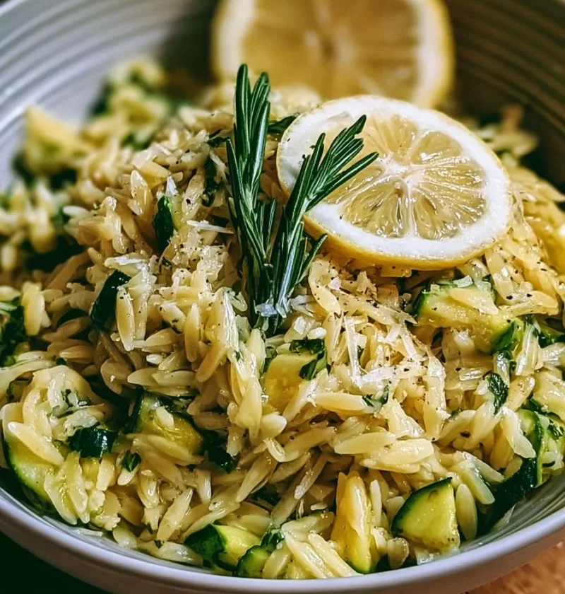 Orzo con Zucchini e Limone, piatto fresco e gustoso