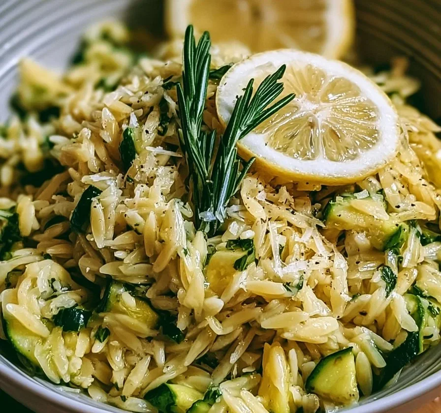 Orzo con Zucchini e Limone, piatto fresco e gustoso