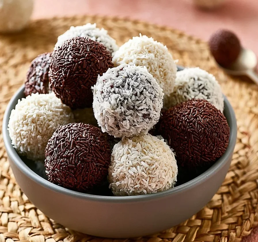 Palline di cocco e ricotta pronte da gustare, dolcetti facili e golosi.