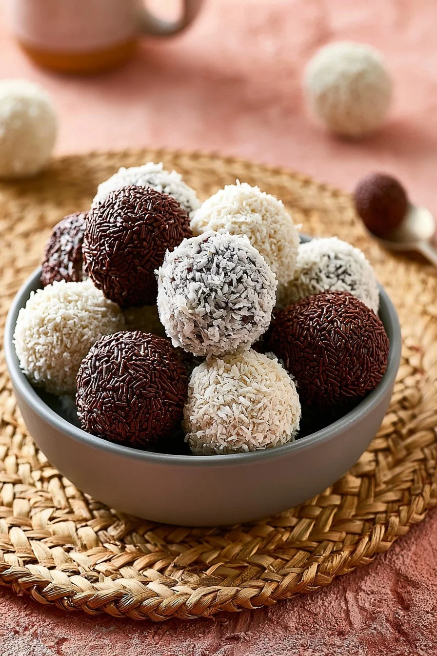 Palline di cocco e ricotta