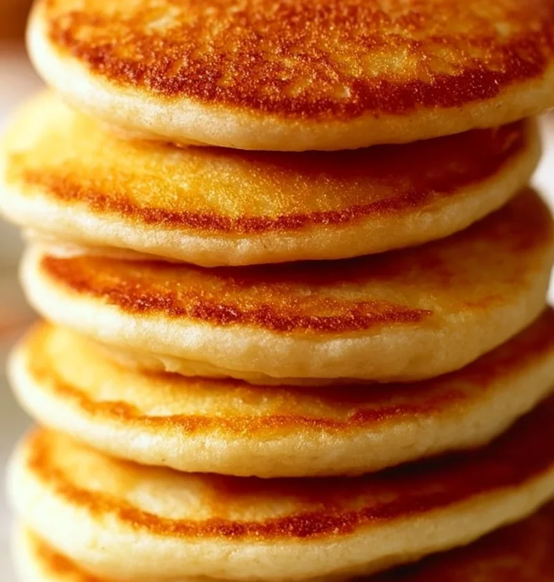 Pancake allo Yogurt e Mela serviti su un piatto, decorati con frutta fresca