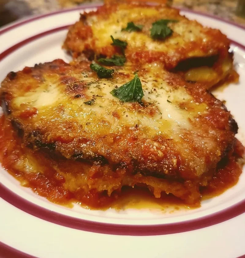 Deliziosa Parmigiana di Melanzane pronta da servire, un classico piatto italiano.