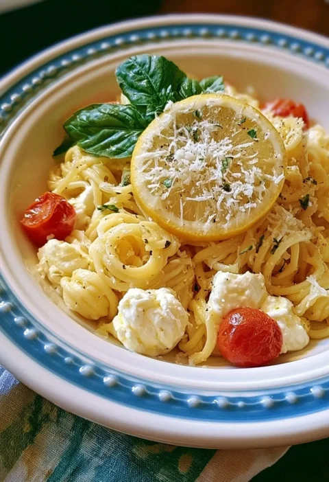 Pasta al Limone e Ricotta preparata in un'unica pentola