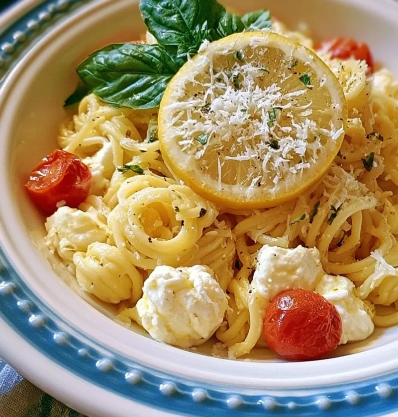 Pasta al Limone e Ricotta preparata in un'unica pentola