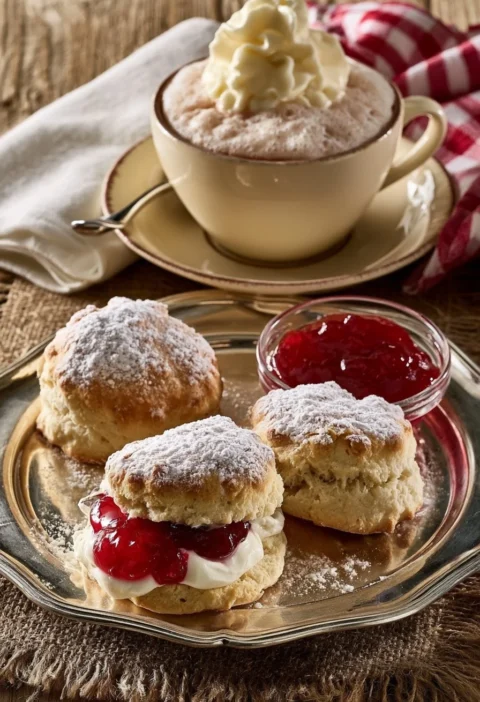 Pausa caffè con biscotti e tè per un momento di relax
