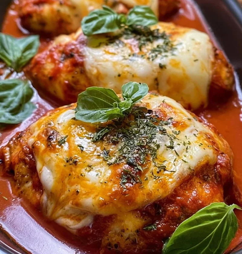 Pollo al Forno con Mozzarella croccante e saporita