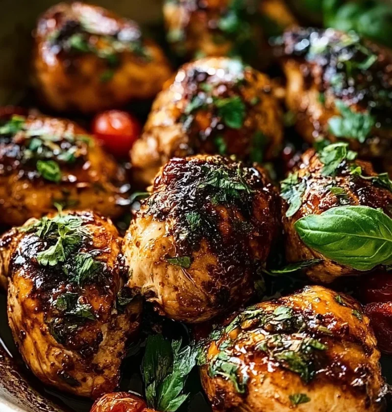 Pollo Balsamico cucinato in padella con salsa balsamica