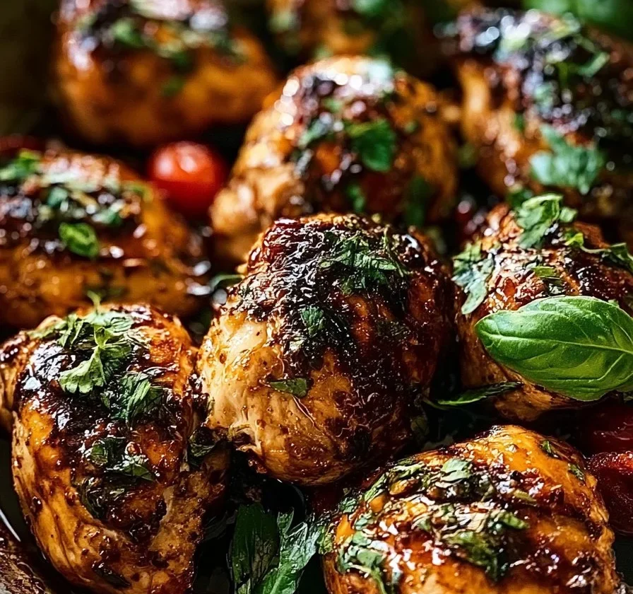 Pollo Balsamico cucinato in padella con salsa balsamica
