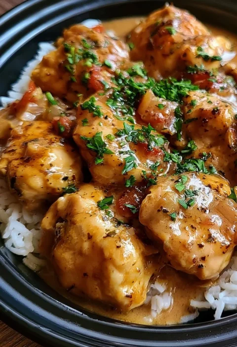 Pollo salsa cotto nella Crockpot, ricetta semplice e deliziosa