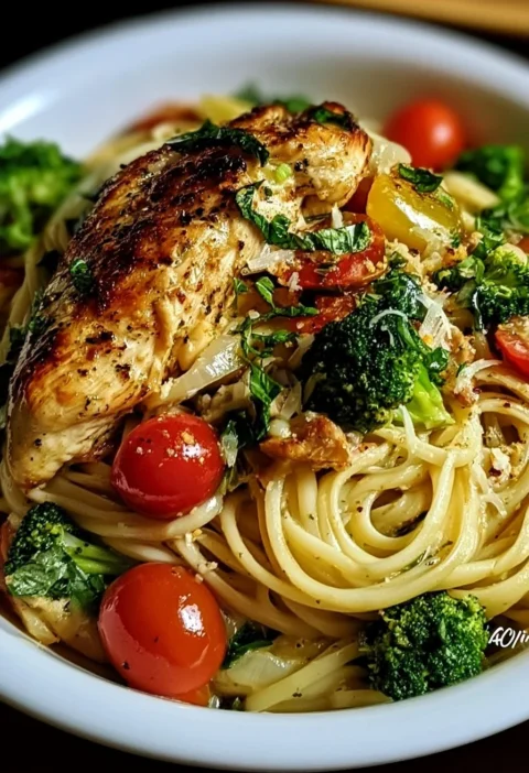 Pollo Primavera con verdure fresche e gustose