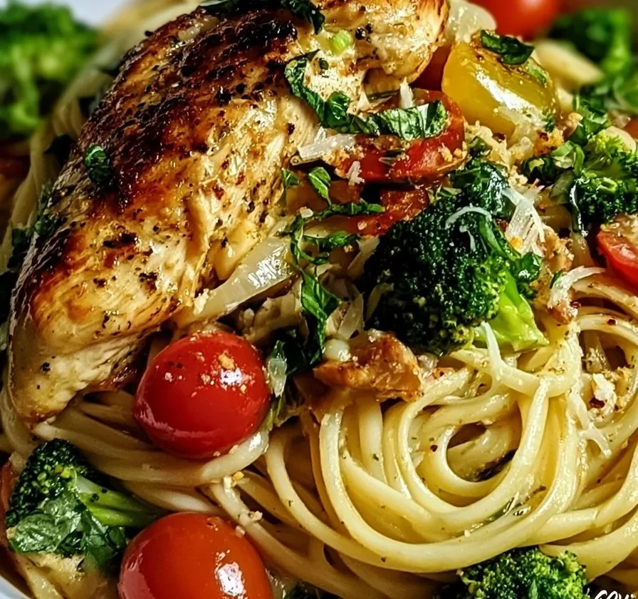Pollo Primavera con verdure fresche e gustose