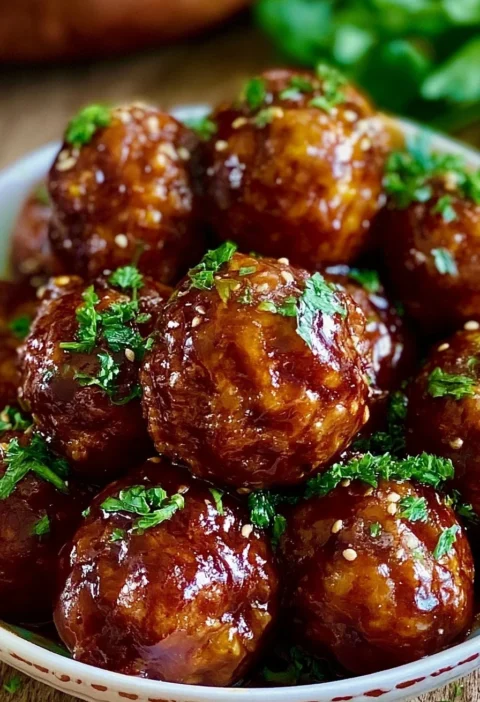 Polpette al BBQ con miele cucinate in Crockpot