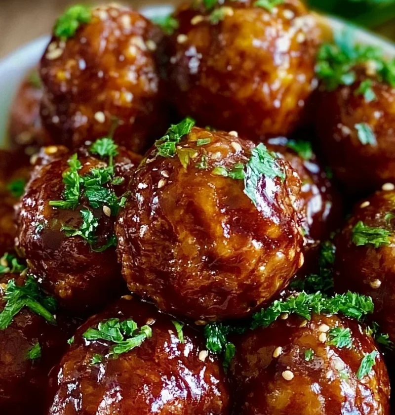 Polpette al BBQ con miele cucinate in Crockpot