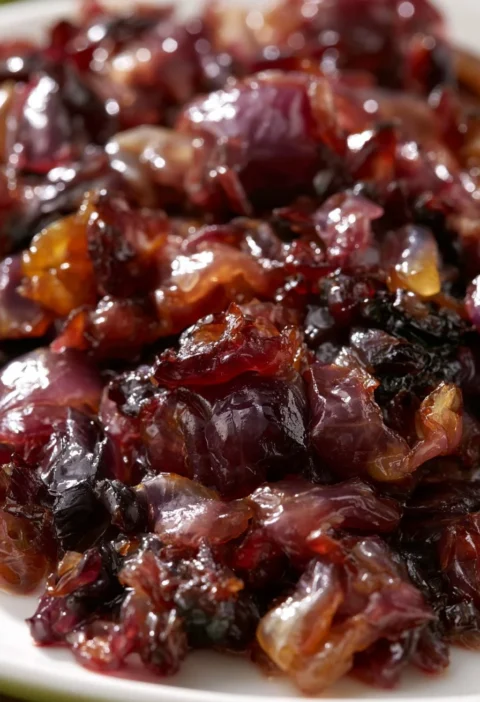 Piatto di radicchio di Treviso in saor, ricetta tradizionale veneta.
