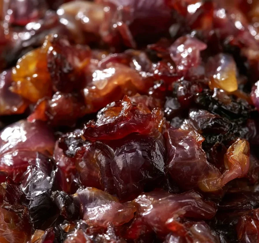 Piatto di radicchio di Treviso in saor, ricetta tradizionale veneta.