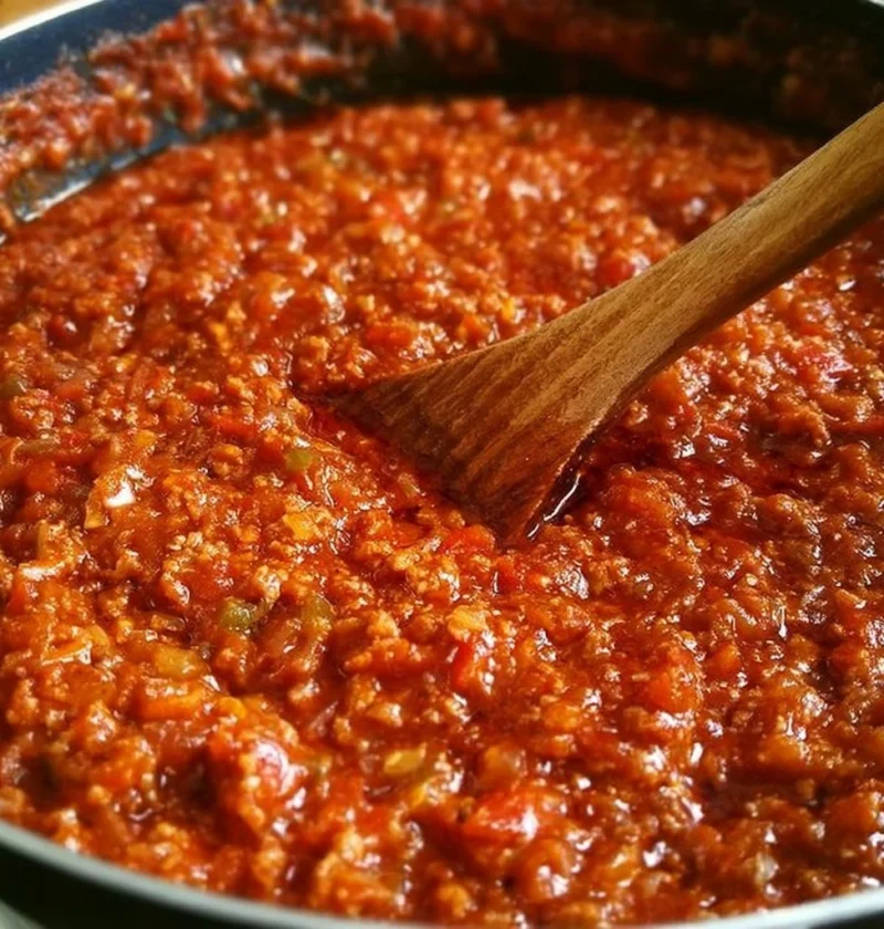 Piatto di pasta con ragù alla bolognese fatto in casa