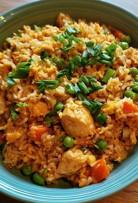 Riso Fritto con Pollo cucinato in Crockpot