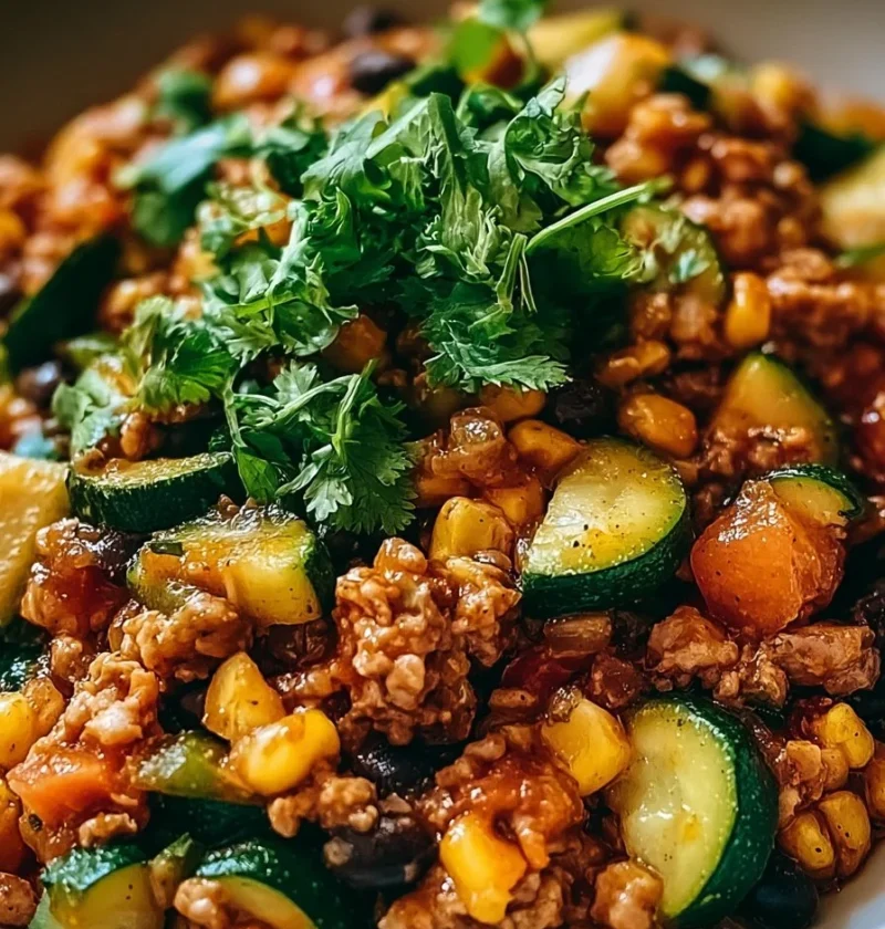 Skillet di zucchine al taco - ricetta fresca e gustosa