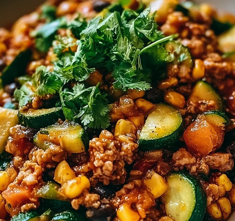 Skillet di zucchine al taco - ricetta fresca e gustosa