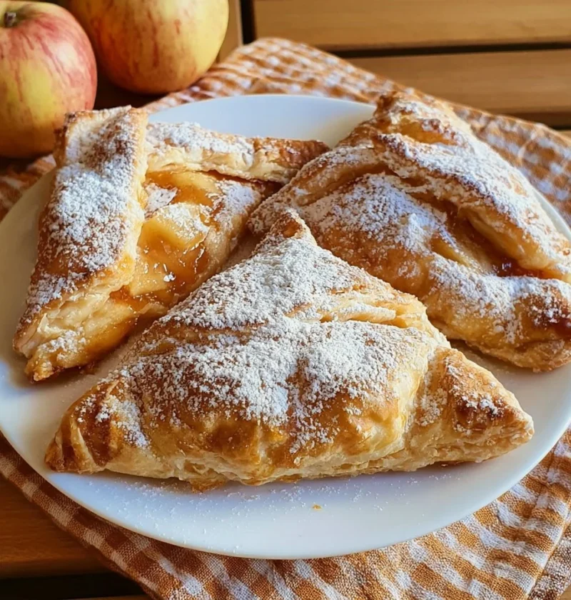 Spicchi di Sfoglia con Mele e Marmellata deliziosi e appettitosi
