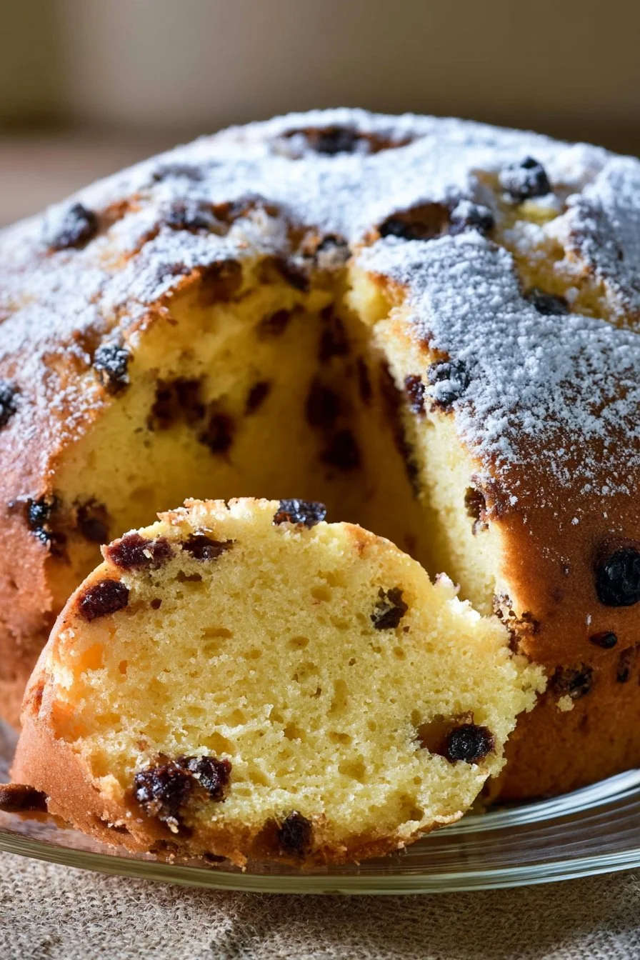 Torta alla panna con banane e gocce di cioccolato