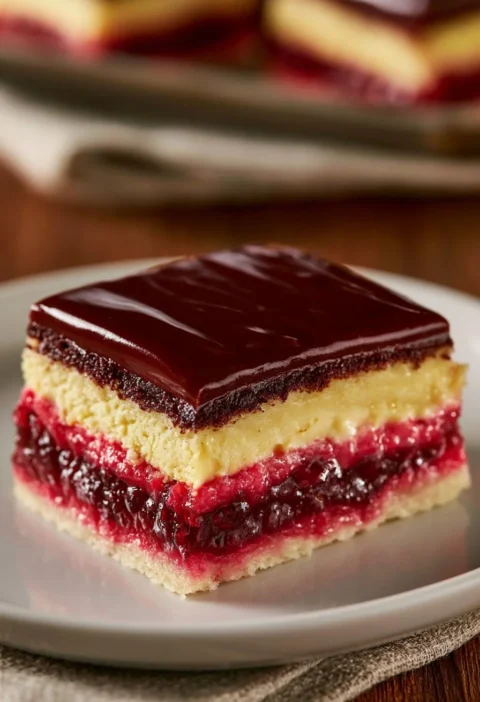Torta di zuppa inglese con pan di spagna e crema, dolce tradizionale toscano