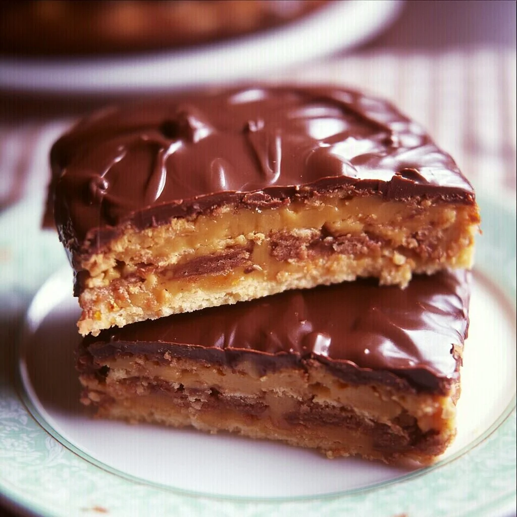 Una fetta di Torta Daim con cioccolato e caramello