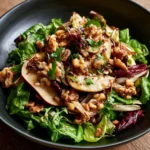 Insalata Calda di Funghetti e Lenticchie con Erbe