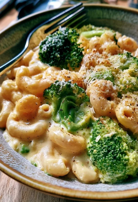 Mac e Formaggio con Broccoli e Comté, un piatto cremoso e saporito