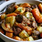 Agnello Brasato Lento con Mele Cotogne e Coriandolo