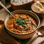 Stufato di Melanzane e Lenticchie Puy