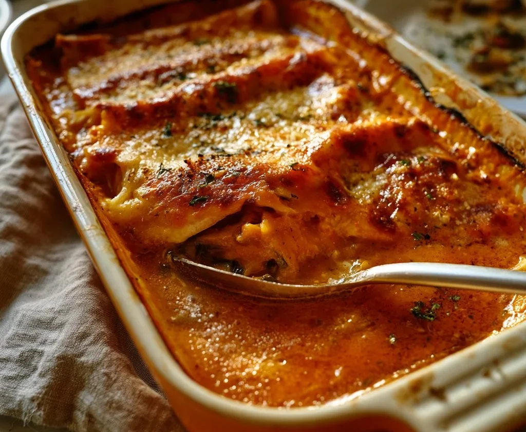 Cannelloni di zucca e funghi - un piatto tipico della cucina italiana