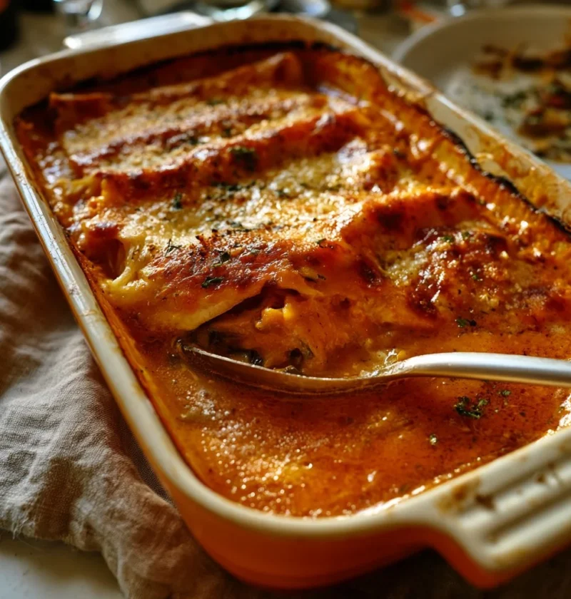 Cannelloni di zucca e funghi - un piatto tipico della cucina italiana