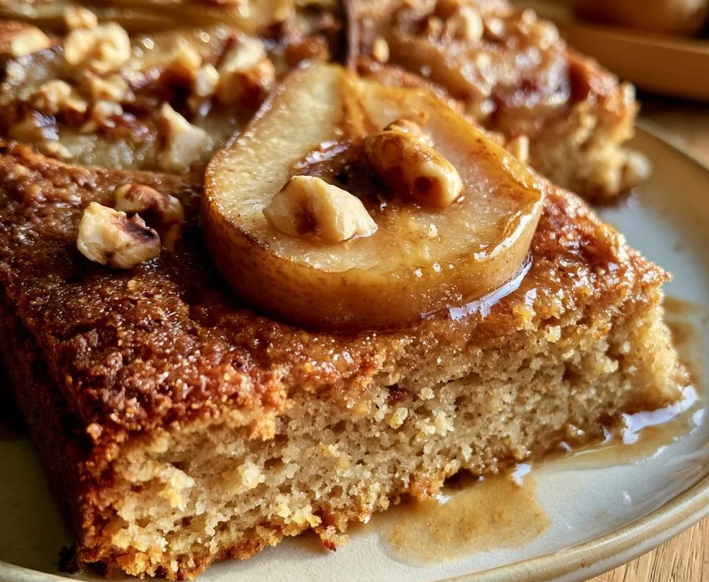 Ciambellone pere e nocciole, un dolce soffice e delizioso