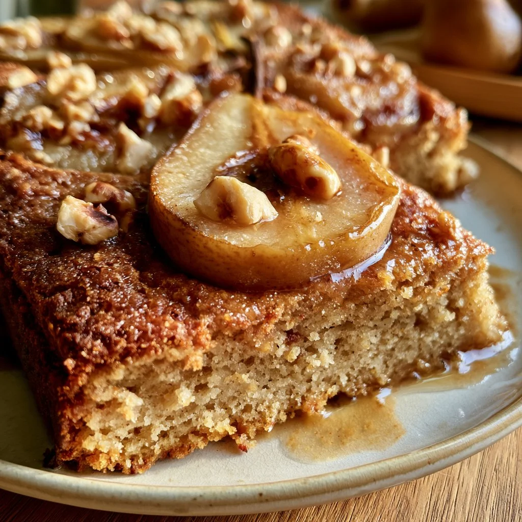 Ciambellone pere e nocciole, un dolce soffice e delizioso
